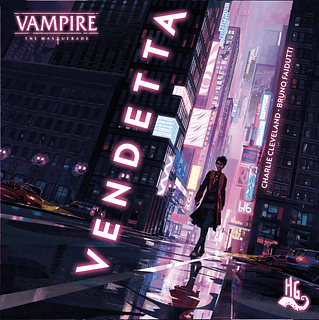 Portada juego de mesa Vampire: La Máscara – Vendetta