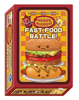 Portada juego de mesa Catchup & Mousetard: Fast Food Battle!
