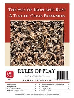 Portada juego de mesa Time of Crisis: The Age of Iron and Rust