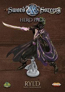 Portada juego de mesa Sword & Sorcery: Set de Héroe – Ryld Bardo / Espadachín