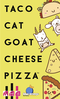 Portada juego de mesa Taco, Gato, Cabra, Queso, Pizza