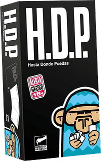 Portada juego de mesa H.D.P.: Hasta Donde Puedas