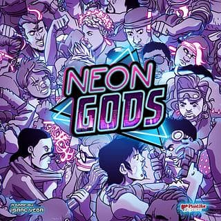 Portada juego de mesa Neon Gods