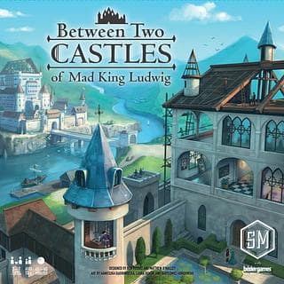 Portada juego de mesa Entre dos Castillos del Rey Loco Ludwig