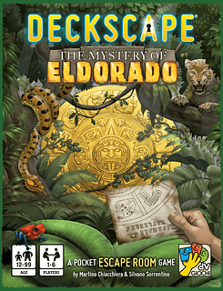 Portada juego de mesa ¡Escapa! El Misterio de Eldorado