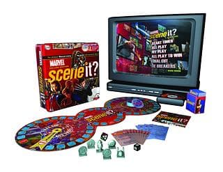 Portada juego de mesa Scene It? Marvel Deluxe
