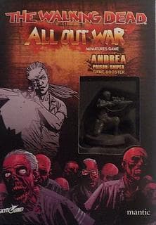 Portada juego de mesa The Walking Dead: All Out War – Andrea, Prison Sniper Booster