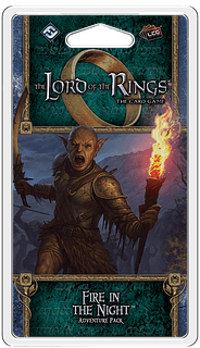 Portada juego de mesa El Señor de los Anillos - Ciclo Ered Mithrin: Fuego en la noche