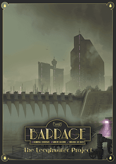 Portada juego de mesa Barrage: El Proyecto Leeghwater