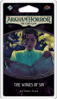 Portada juego de mesa Arkham Horror: El Juego de Cartas – La Paga del Pecado: Pack de Mitos