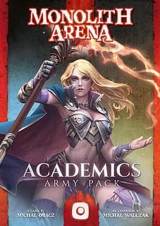 Portada juego de mesa Monolith Arena: Academics