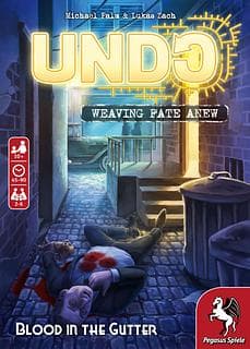 Portada juego de mesa UNDO: Sangre en el Callejón