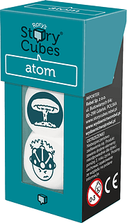 Portada juego de mesa Story Cubes: Atómico