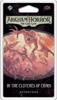 Portada juego de mesa Arkham Horror: El Juego de Cartas – En las Garras del Caos: Pack de Mitos
