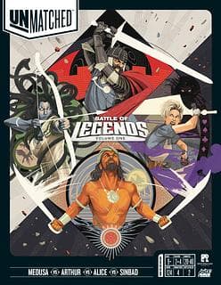 Portada juego de mesa Unmatched: Battle of Legends, Volume One