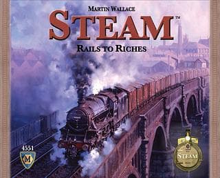 Portada juego de mesa Raíles: Millonarios del Vapor