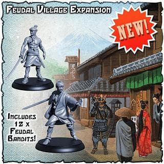 Portada juego de mesa Shadows of Brimstone: Feudal Village Expansion