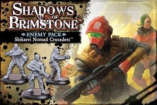 Portada juego de mesa Shadows of Brimstone: Shikarri Nomad Crusaders Enemy Pack