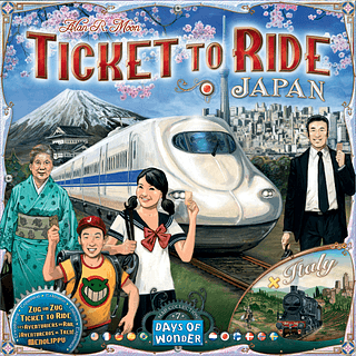 Portada juego de mesa ¡Aventureros al Tren! Japón (+ Italia)