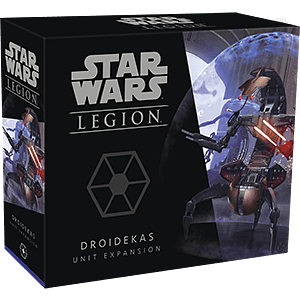 Portada juego de mesa Star Wars Legión: Droidekas – expansión de unidad