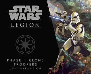 Portada juego de mesa Star Wars: Legion – Soldados Clon Fase II Expansión de Unidad