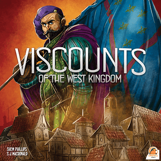 Portada juego de mesa Vizcondes del Reino del Oeste