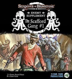 Portada juego de mesa Shadows of Brimstone: The Scafford Gang Enemy Supplement #1