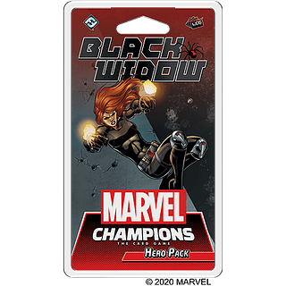 Portada juego de mesa Marvel Champions: El Juego de Cartas – Viuda Negra Pack de Héroe