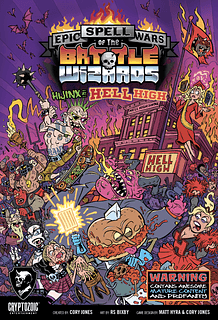 Portada juego de mesa Epic Spell Wars of the Battle Wizards: Hijinx at Hell High