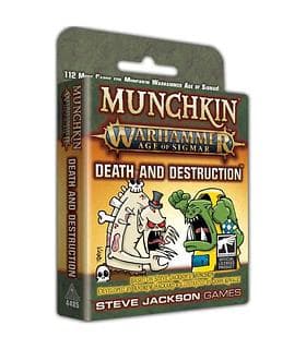 Portada juego de mesa Munchkin Warhammer: Age of Sigmar – Death and Destruction