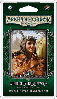 Portada juego de mesa Arkham Horror: El Juego de Cartas – Winifred Habbamock: Mazo Inicial de Investigador