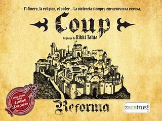 Portada juego de mesa Coup + Reforma