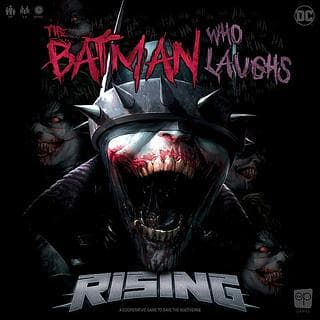 Portada juego de mesa The Batman Who Laughs Rising