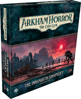 Portada juego de mesa Arkham Horror: El Juego de Cartas – La Conspiración de Innsmouth: Expansión