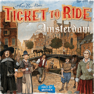 Portada juego de mesa ¡Aventureros al tren! Amsterdam