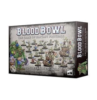 Portada juego de mesa Blood Bowl (2016 edition): Crud Creek Nosepickers – Snotlings Bowl Team