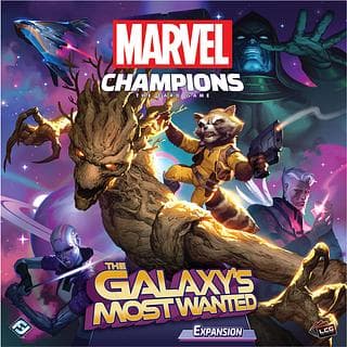 Portada juego de mesa Marvel Champions: El Juego de Cartas – Los más buscados de la Galaxia