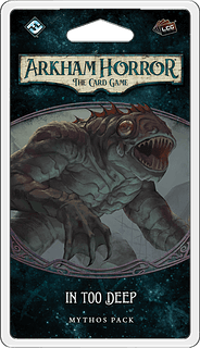 Portada juego de mesa Arkham Horror: El Juego de Cartas – Hasta el Cuello: Pack de Mitos