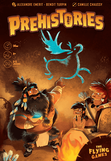 Portada juego de mesa Prehistorias