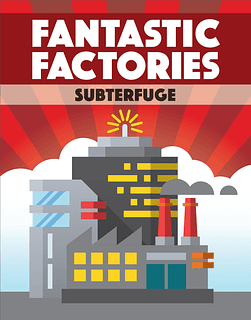 Portada juego de mesa Fábricas Fantásticas: Expansión Subterfugios