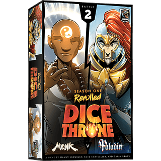 Portada juego de mesa Dice Throne: Season One ReRolled – Monk v. Paladin