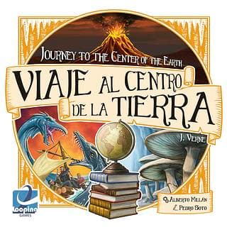 Portada juego de mesa Viaje al Centro de la Tierra