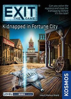 Portada juego de mesa Exit: The Game – Kidnapped in Fortune City