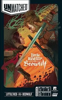 Portada juego de mesa Unmatched: Little Red Riding Hood vs. Beowulf