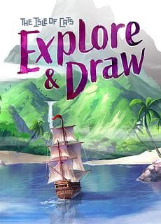 Portada juego de mesa La Isla de los Gatos: Explora y Dibuja