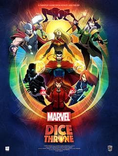 Portada juego de mesa Marvel Dice Throne