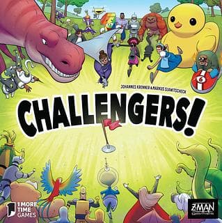 Portada juego de mesa Challengers!