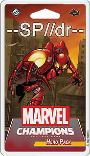 Portada juego de mesa Marvel Champions: El Juego de Cartas – SP//dr Pack de Héroes