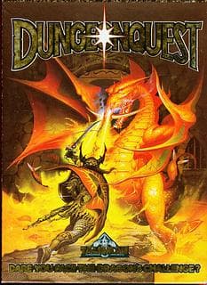 Portada juego de mesa DungeonQuest