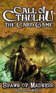 Portada juego de mesa La Llamada de Cthulhu: El Juego de Cartas – El Engendro de la Locura
